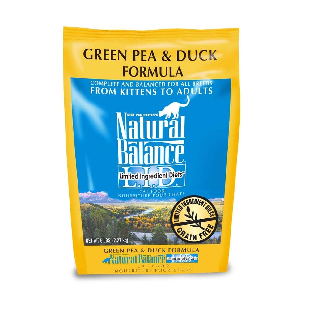 Natural Balance Pet Foods L.I.D. Dry Cat Food Green Pea Duck 1ea/5 lb - Pet Supplies - Natural Balance