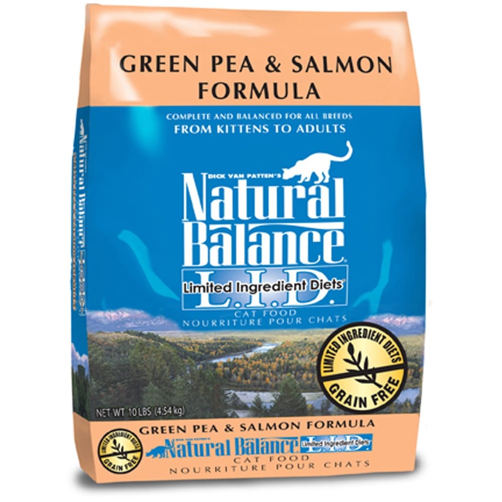 Natural Balance Pet Foods L.I.D. Dry Cat Food Green Pea Salmon 1ea/10 lb - Pet Supplies - Natural Balance