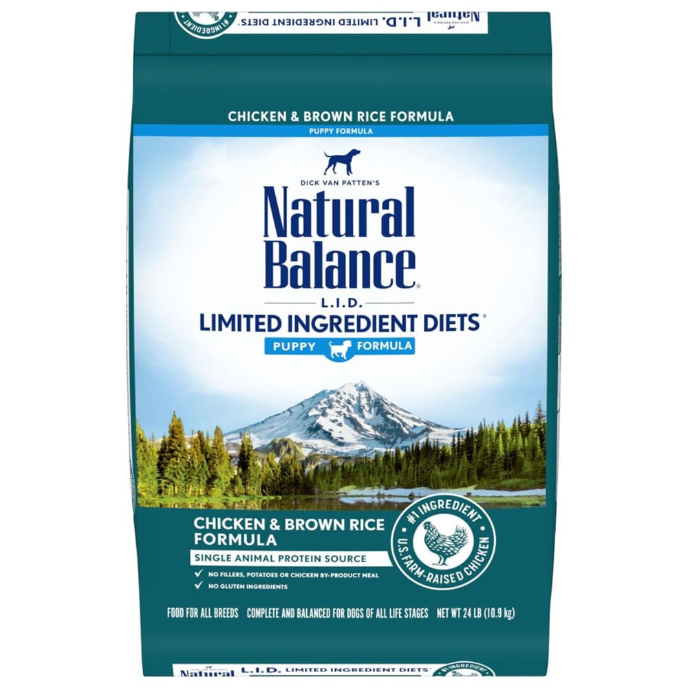 Natural Balance Pet Foods L.I.D. Puppy Dry Dog Food Chicken Brown Rice 1ea/24 lb - Pet Supplies - Natural Balance