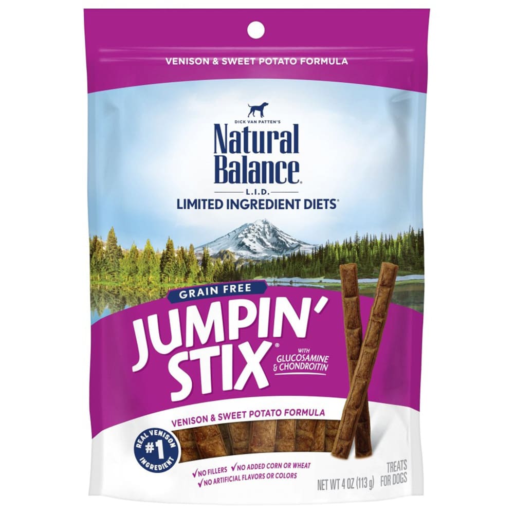 Natural Balance Pet Foods L.I.T Hip-Stix Venison Formula Semi-Moist Dog Treats 5 oz - Pet Supplies - Natural Balance