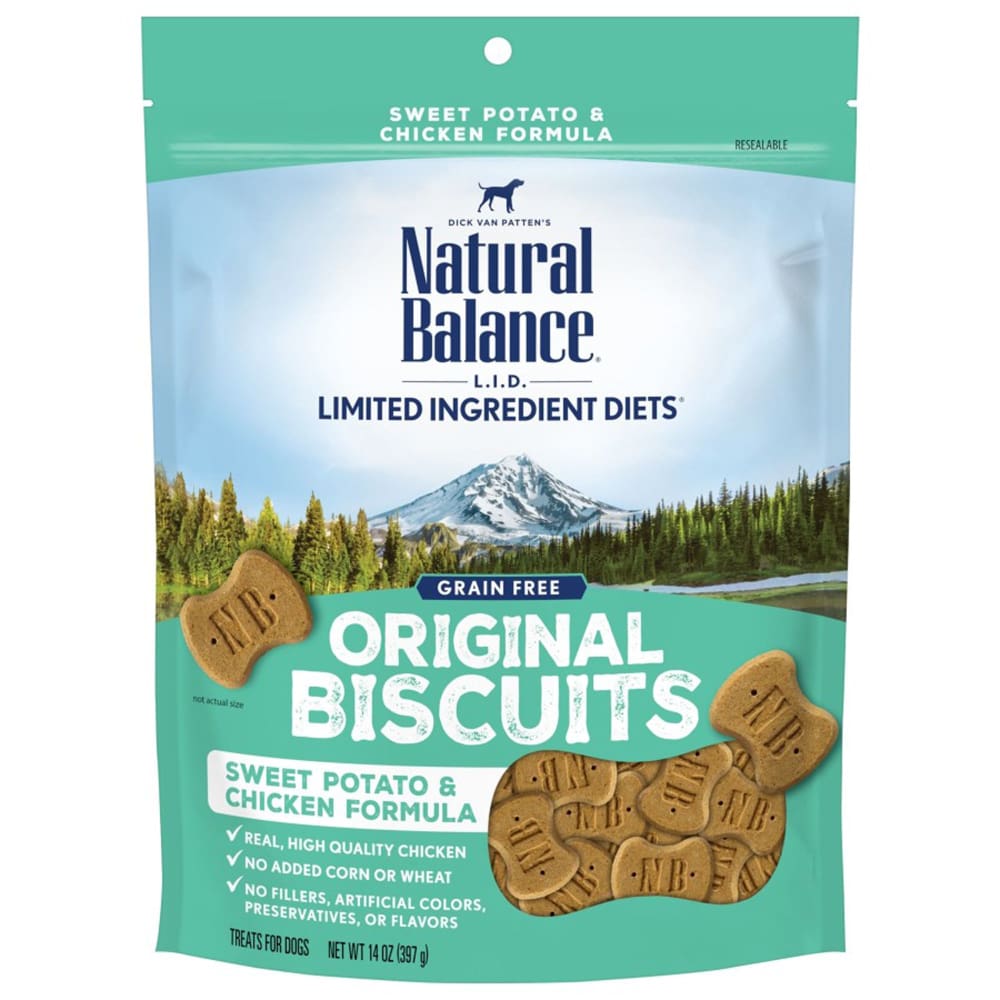 Natural Balance Pet Foods L.I.T. Original Biscuits Dog Treats Chicken Sweet Potato 1ea/14 oz - Pet Supplies - Natural Balance