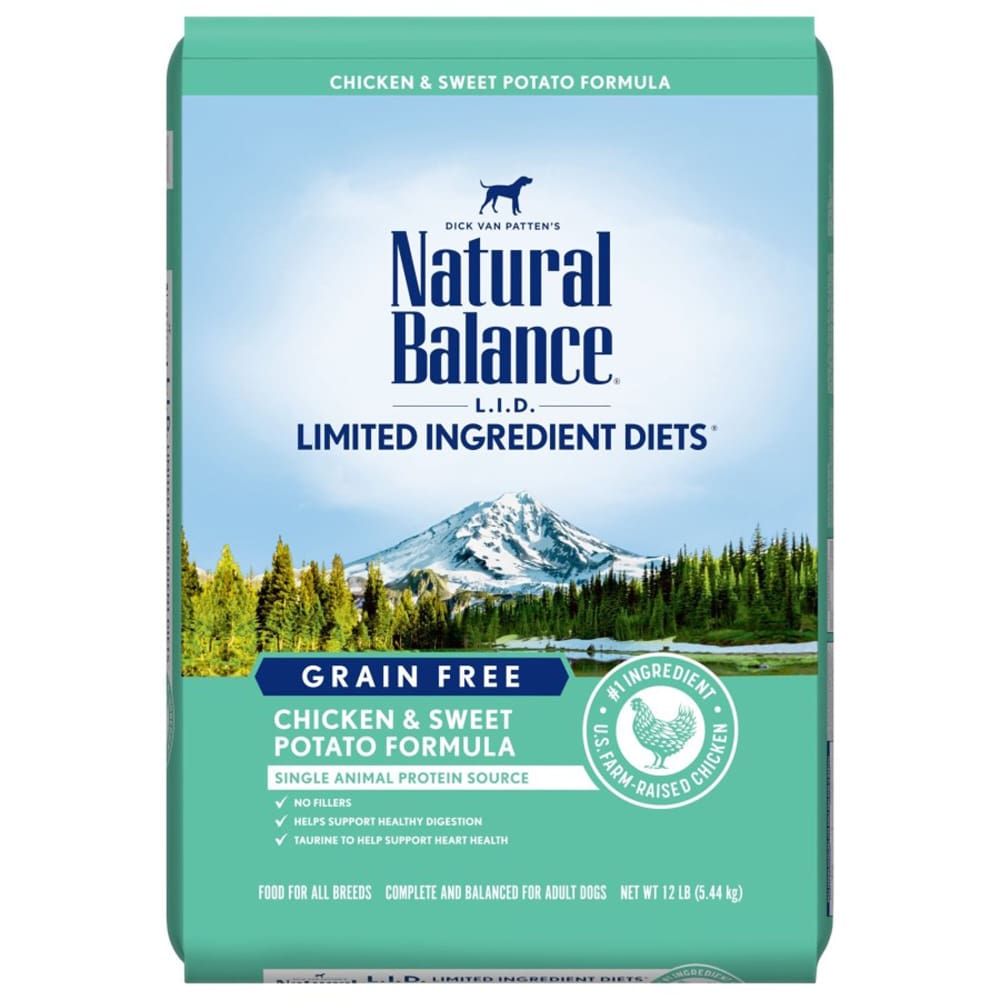 Natural Balance Pet Foods LID Chicken and Sweet Potato Adult 12 lb - Pet Supplies - Natural Balance