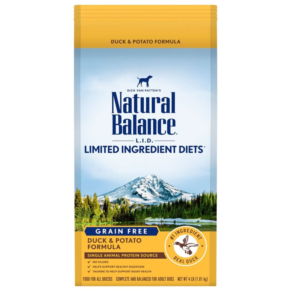 Natural Balance Pet Foods LID Duck and Potato Adult 4 lb - Pet Supplies - Natural Balance