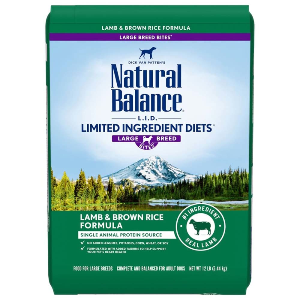 Natural Balance Pet Foods LID Lamb and Brown Rice Large Breed Dry Dog Food 12 lb - Pet Supplies - Natural Balance