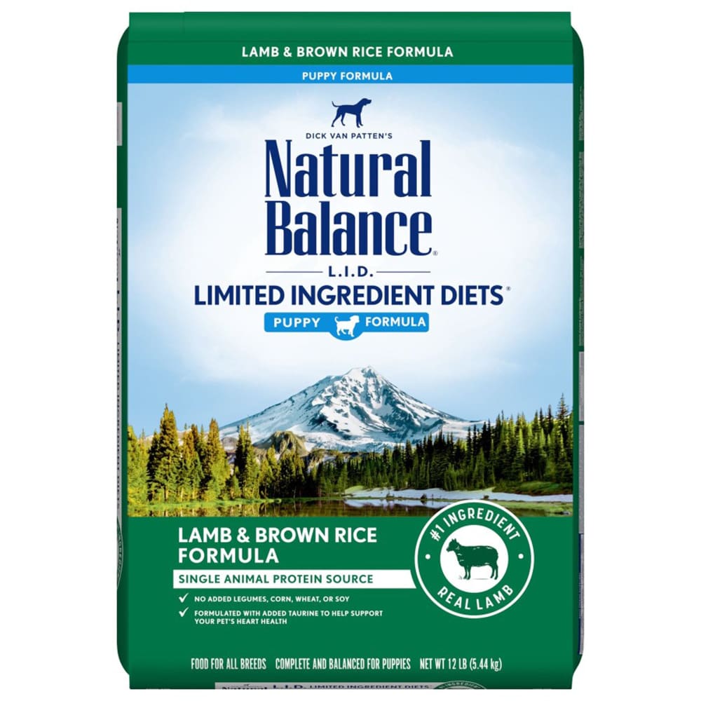 Natural Balance Pet Foods LID Lamb and Brown Rice Puppy Dry Dog Food 12 lb - Pet Supplies - Natural Balance