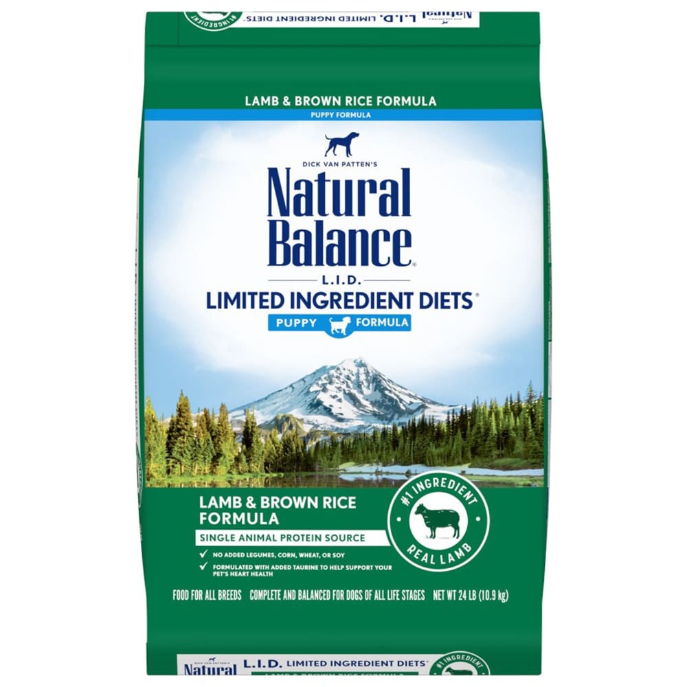 Natural Balance Pet Foods LID Lamb and Brown Rice Puppy Dry Dog Food 24 lb - Pet Supplies - Natural Balance