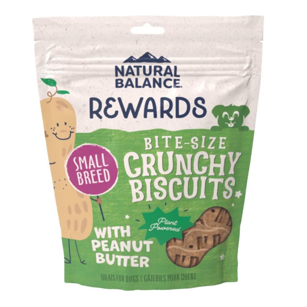 Natural Balance Pet Foods Rewards Crunchy Biscuits Dog Treats Peanut Butter 1ea-8 oz - Pet Supplies - Natural Balance
