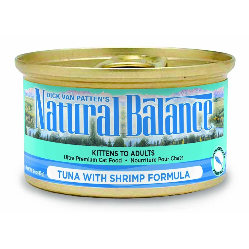 Natural Balance Pet Foods Ultra Premium Wet Cat Food Tuna w/Shrimp 24ea/5.5 oz 24 pk - Pet Supplies - Natural Balance