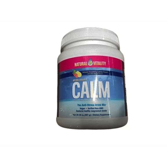 Natural Vitality Calm Anti-Stress Supplement Powder, Raspberry Lemon, 20 Ounce - ShelHealth.Com