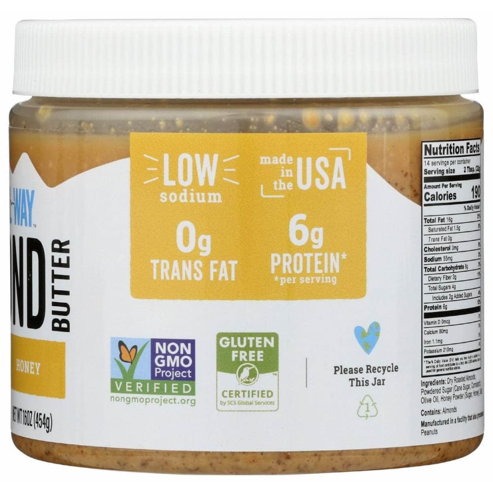 Natural Way Grocery > Pantry > Condiments NATURAL WAY: Almond Butter Oo Honey, 16 oz