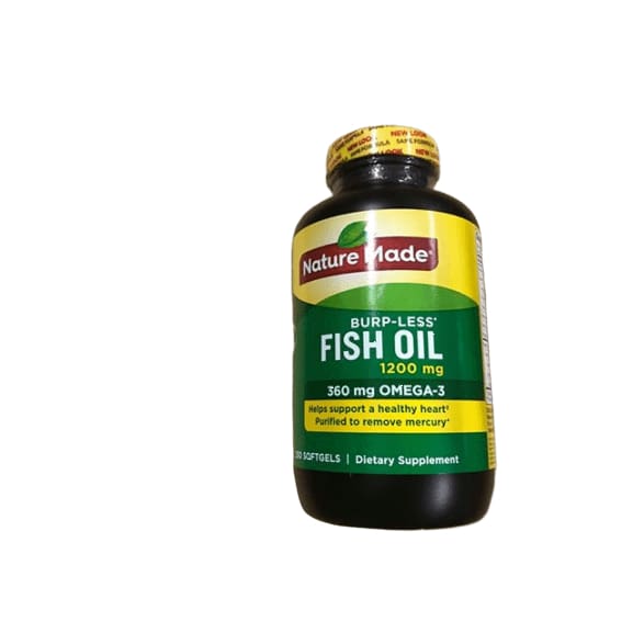 Nature Made 1,200mg Odorless Fish Oil Softgels with 360mg Omega-3, 250 ct. - ShelHealth.Com