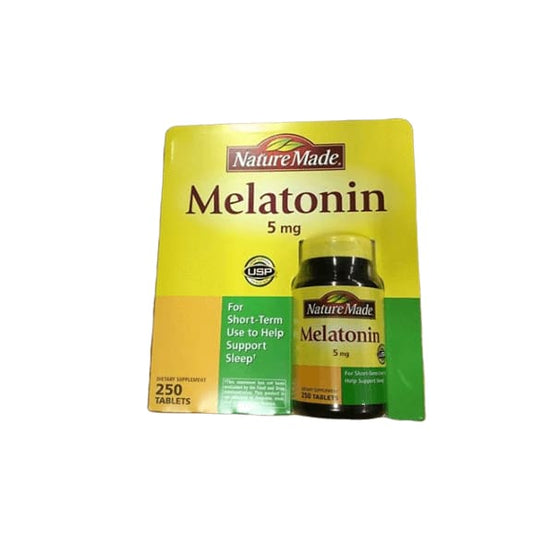 Nature Made 5mg Melatonin Tablets, 250 ct. - ShelHealth.Com