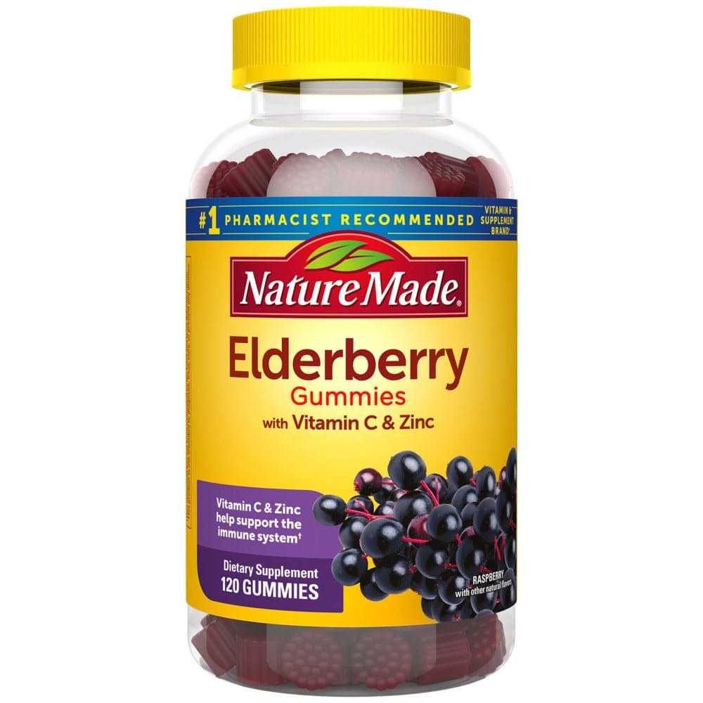 Nature Made Elderberry Gummies with Zinc and Vitamin C for Immune Support Help (120 ct.) - Supplements - Nature Made