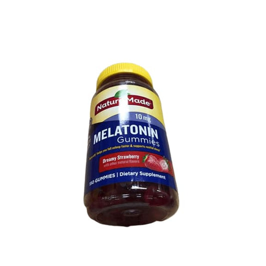 Nature Made Melatonin 10 mg Gummies, Dreamy Strawberry, 150 Count - ShelHealth.Com