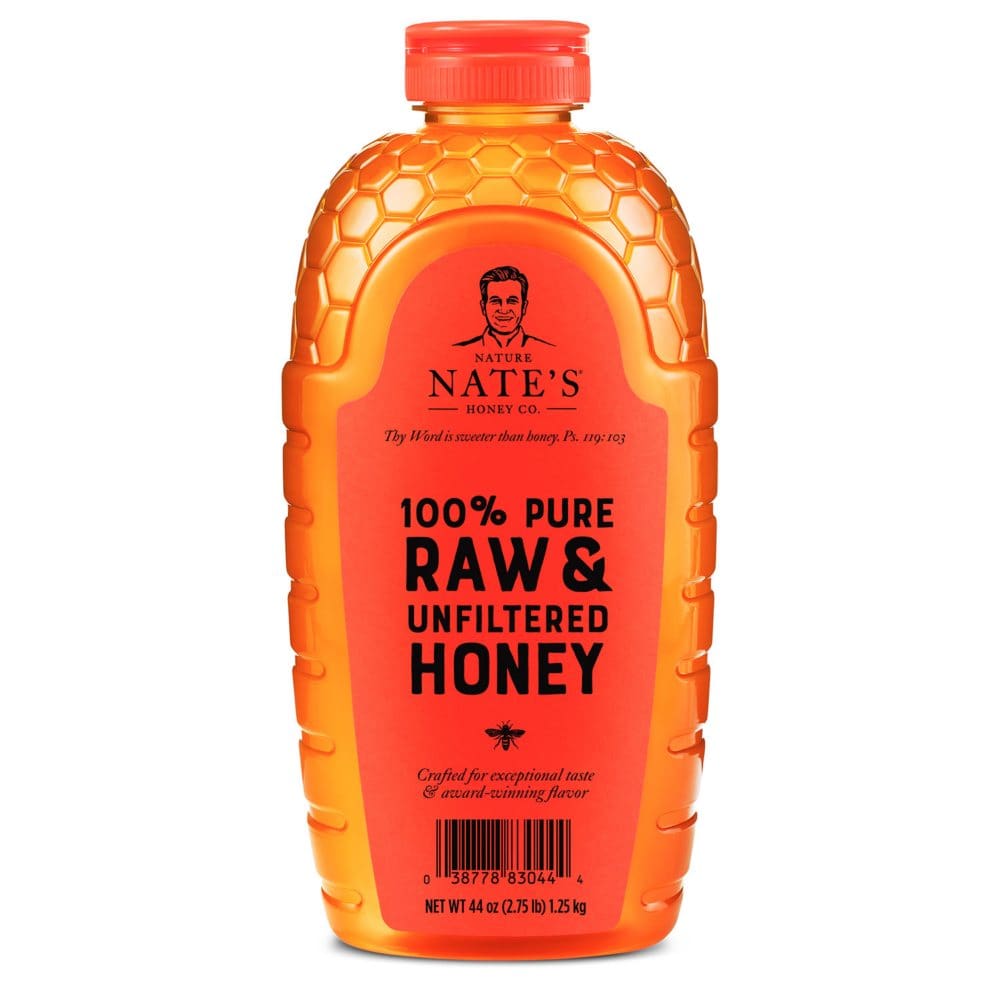 Nature Nate’s 100% Pure Raw and Unfiltered Honey (44 oz.) - Condiments Oils & Sauces - Nature Nate’s