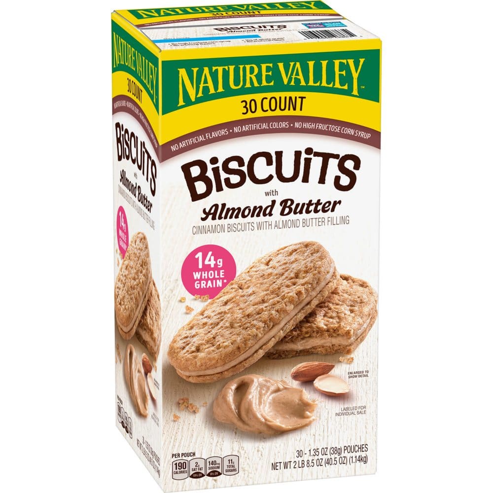 Nature Valley Biscuit Sandwich with Almond Butter (30 ct.) - Bulk Pantry - Nature Valley