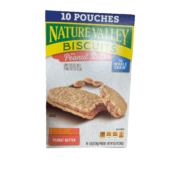 Nature Valley Nature Valley Biscuit Sandwiches, Peanut Butter, 1.35 oz, 10 ct