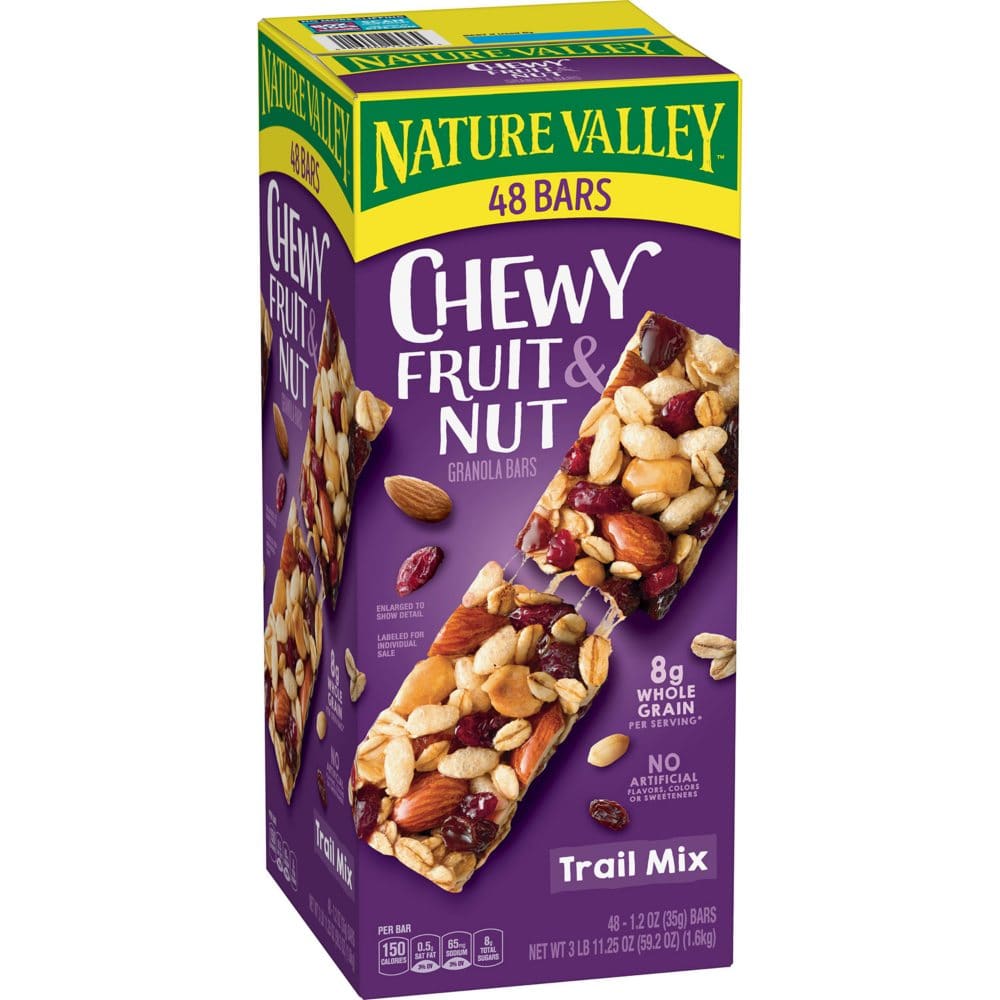 Nature Valley Chewy Trail Mix Fruit & Nut Granola Bars (48 ct.) - Breakfast & Snack Bars - Nature Valley