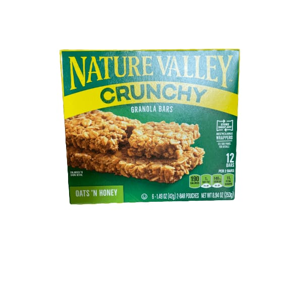 Nature Valley Nature Valley Crunchy Granola Bars, Oats 'N Honey, 8.94 oz, 6 ct, 12 bars