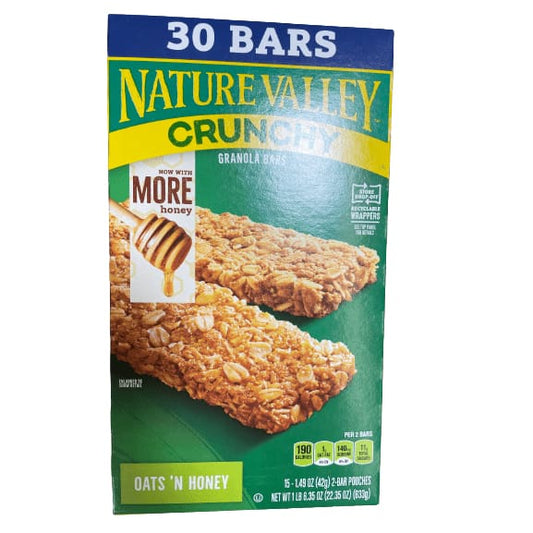 Nature Valley Nature Valley Crunchy Granola Bars, Oats n' Honey, Family Pack, 30 bars