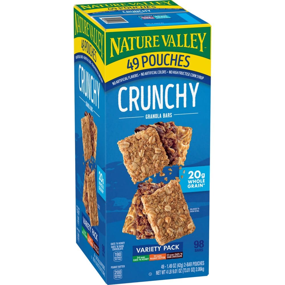 Nature Valley Crunchy Granola Bars Variety Pack (49 ct.) - Breakfast & Snack Bars - Nature Valley