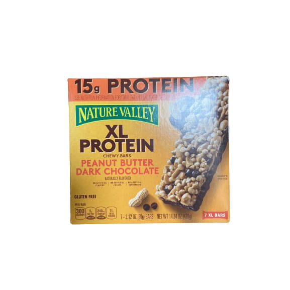 Nature Valley Nature Valley XL Protein Granola Bars, Peanut Butter Dark Chocolate, 7 ct, 14.84 oz