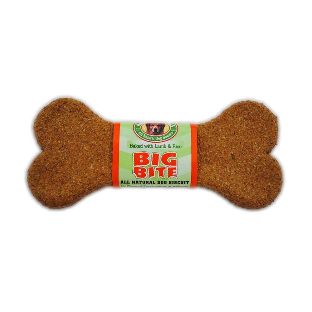Natures Animals Big Bite All Natural Lamb and Rice Dog Biscuit Display 8 in 24 Count - Pet Supplies - Natures Animals
