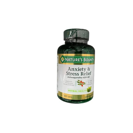Nature's Bounty Nature's Bounty Anxiety & Stress Relief, Ashwagandha, 150 Tablets.