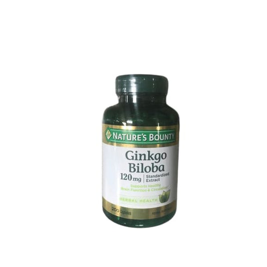 Nature's Bounty Ginkgo Biloba Standardized Extract, 200 Count - ShelHealth.Com