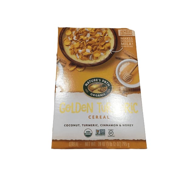 Nature’s Path Golden Turmeric Cereal, Healthy, Organic, Gluten-Free, 28 Ounce Box - ShelHealth.Com