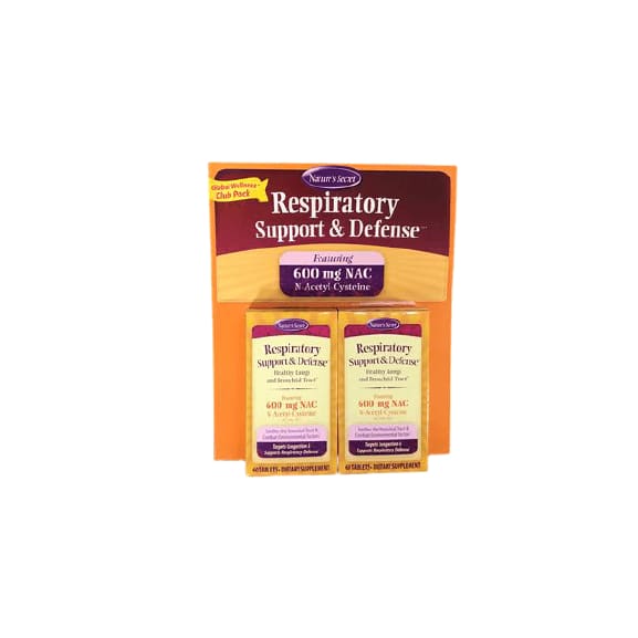 Nature's Secret Nature's Secret Respiratory Support and Defense Twin Pack, 120 ct.