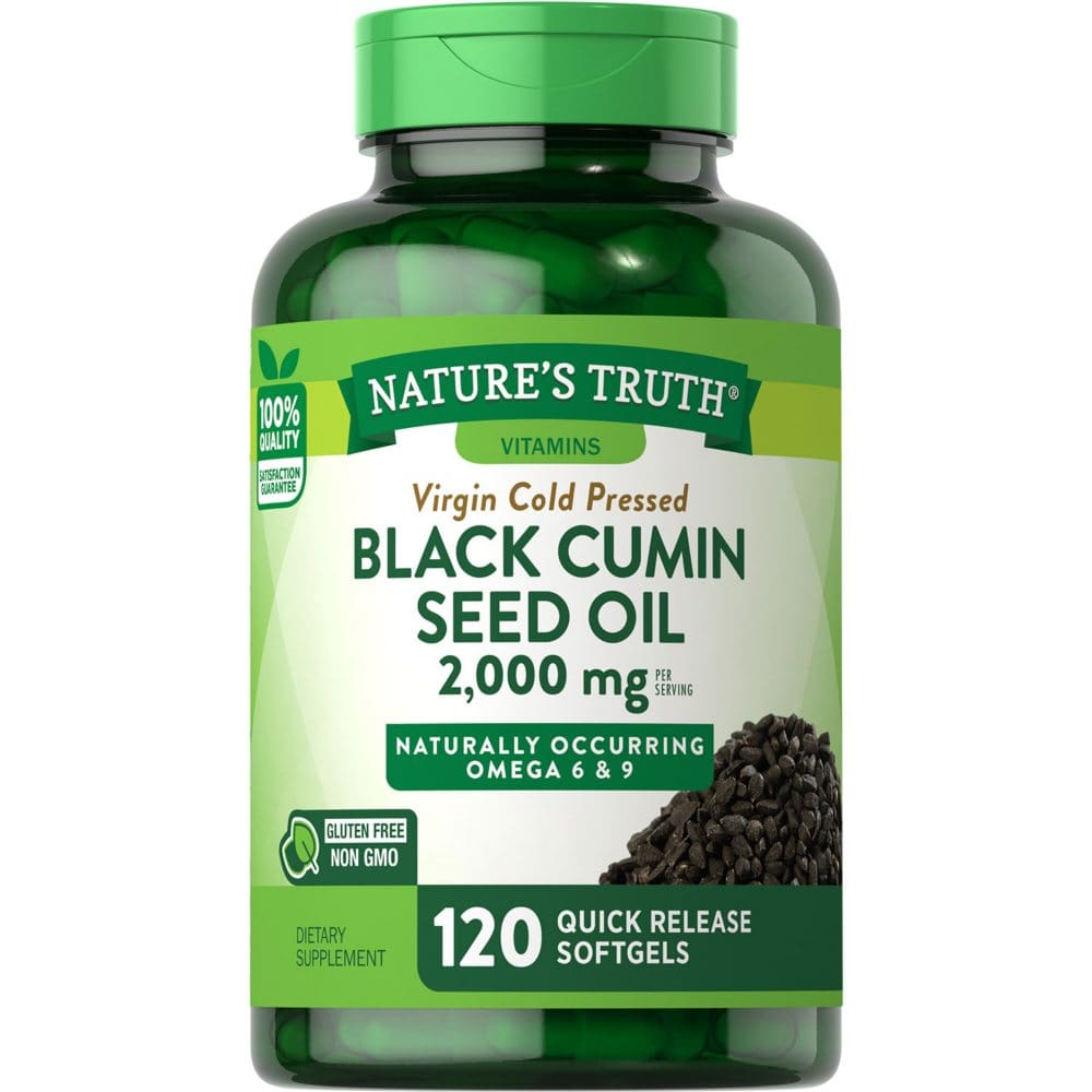 Nature’s Truth Black Cumin Seed Oil Quick-Release Softgels (120 ct.) - Supplements - Nature’s Truth