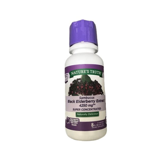Nature's Truth Black Elderberry Extract Sambucus, 8 fl oz - ShelHealth.Com