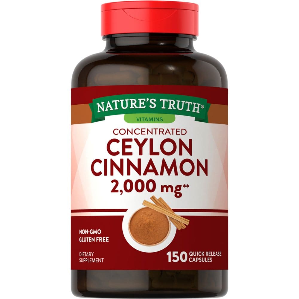 Nature’s Truth Concentrated Ceylon Cinnamon 2,000 mg Capsules (150 ct.) - Supplements - Nature’s Truth