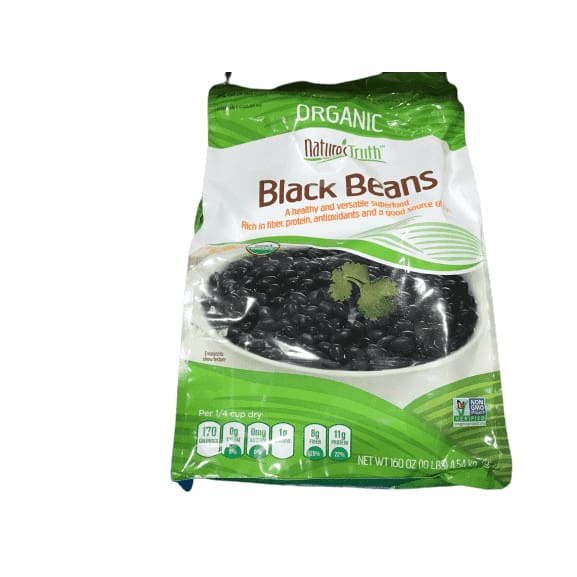 Nature's Truth Organic Black Beans, 10 Lbs Bag - ShelHealth.Com