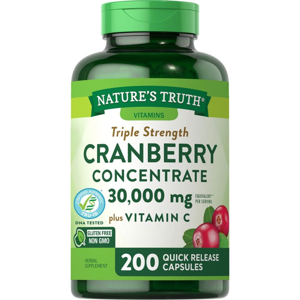 Nature’s Truth Triple Strength Cranberry Concentrate 30,000 mg (200 ct.) - Supplements - Nature’s Truth
