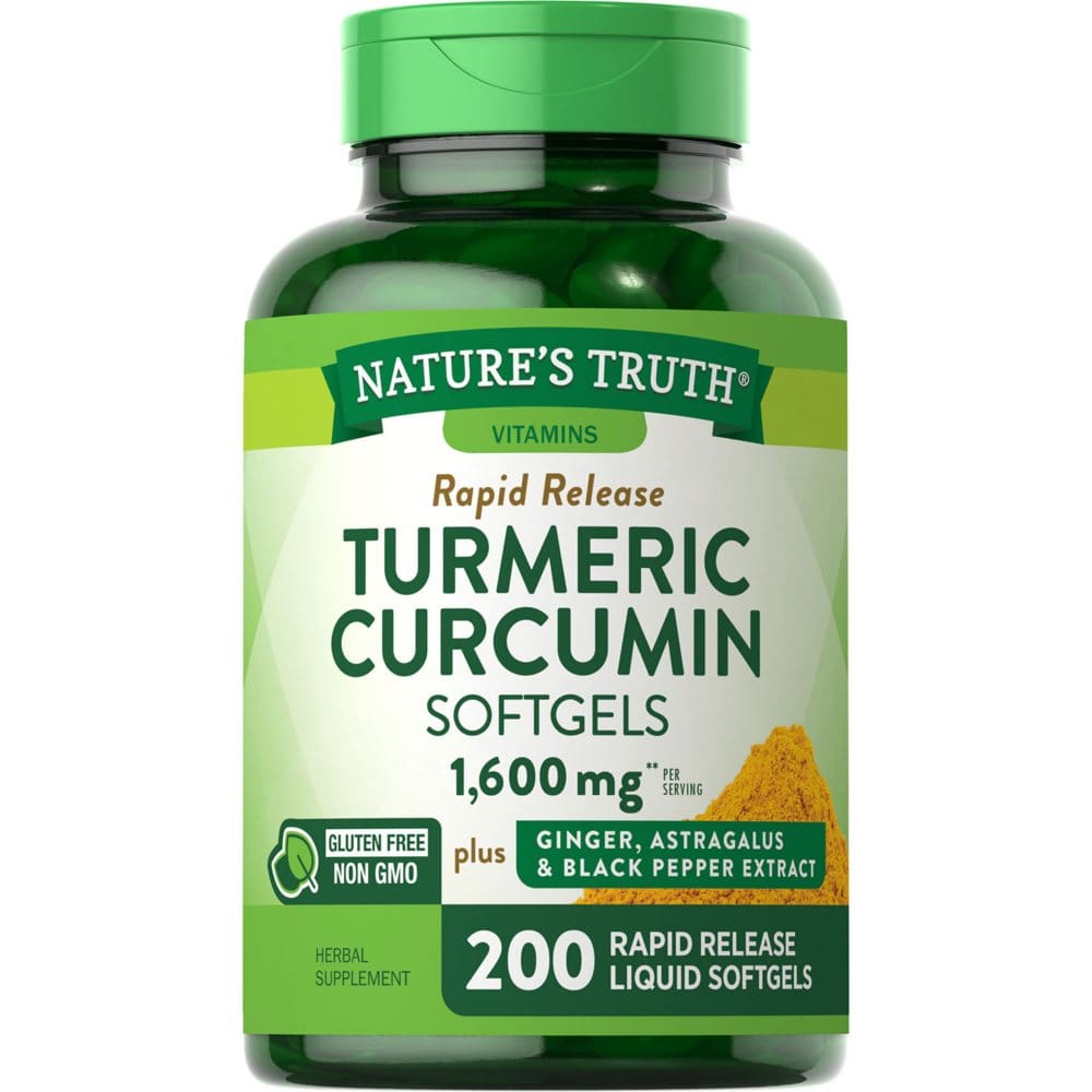 Nature’s Truth Turmeric Curcumin Softgels 1,600mg (200 ct.) - Supplements - Nature’s Truth