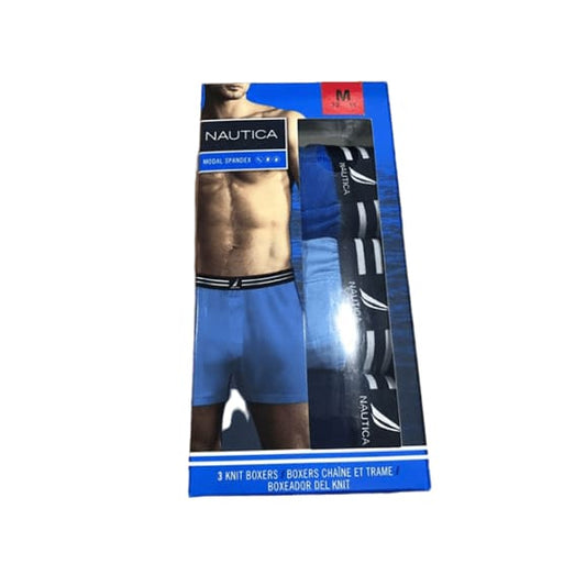 Nautica Men's Modal Knit Boxers, 3-Pack-ShelHealth.Com