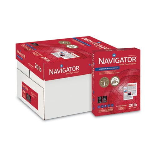 Navigator Premium Multipurpose Copy Paper 97 Bright 20lb Bond Weight 8.5 X 11 White 500/ream 10 Reams/carton 40 Cartons/pallet - School