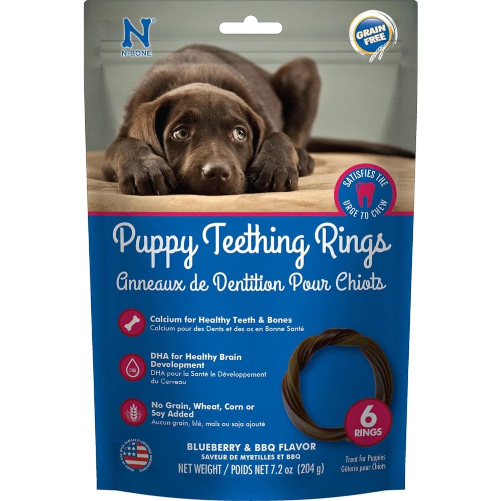 Nbone Dog Teeth Ring Grain Free Bbq 3Pk - Pet Supplies - Nbone