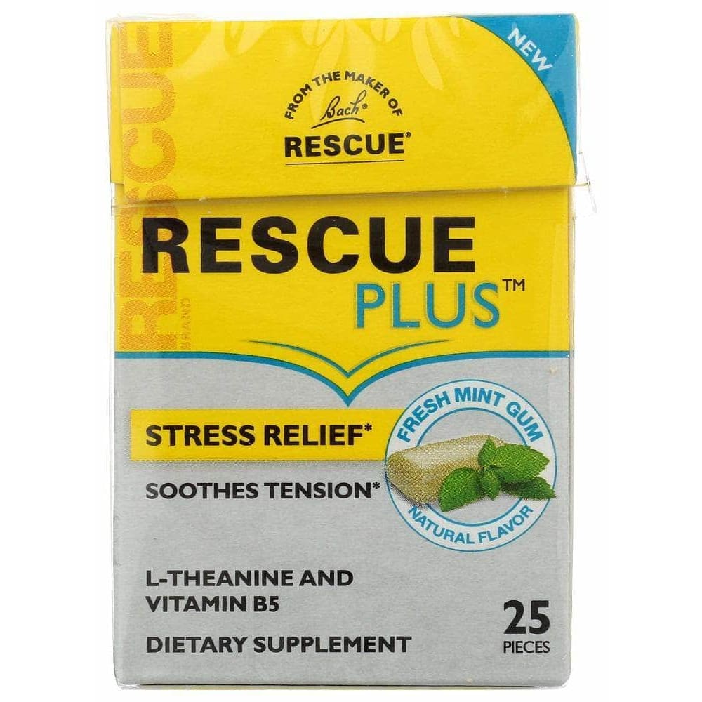 Nelson Bach Nelson Bach Rescue Plus Fresh Mint Gum Natural Flavor, 25 pc