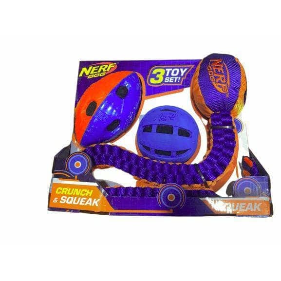 Nerf Dog Assorted Toy Set, 3-Count - ShelHealth.Com