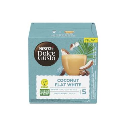 Nescafe Dolce Gusto Coconut Flat White Capsules 12 pcs. - NESCAFE DOLCE GUSTO