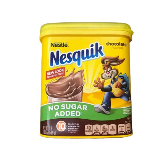 NESQUIK No Sugar Added Chocolate Cocoa Powder, 16 Oz. - ShelHealth.Com