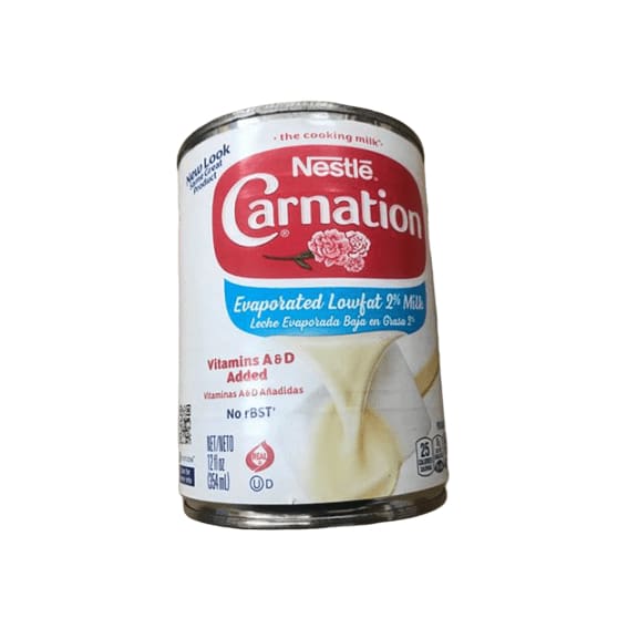 Nestle Carnation Evaporated Milk, Lowfat 2%, 12 Fl Oz - ShelHealth.Com