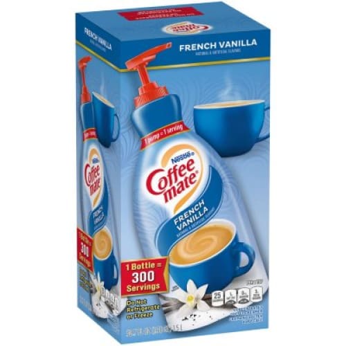Nestle Coffee mate Liquid Creamer Pump French Vanilla (1.5 L) - Nestle