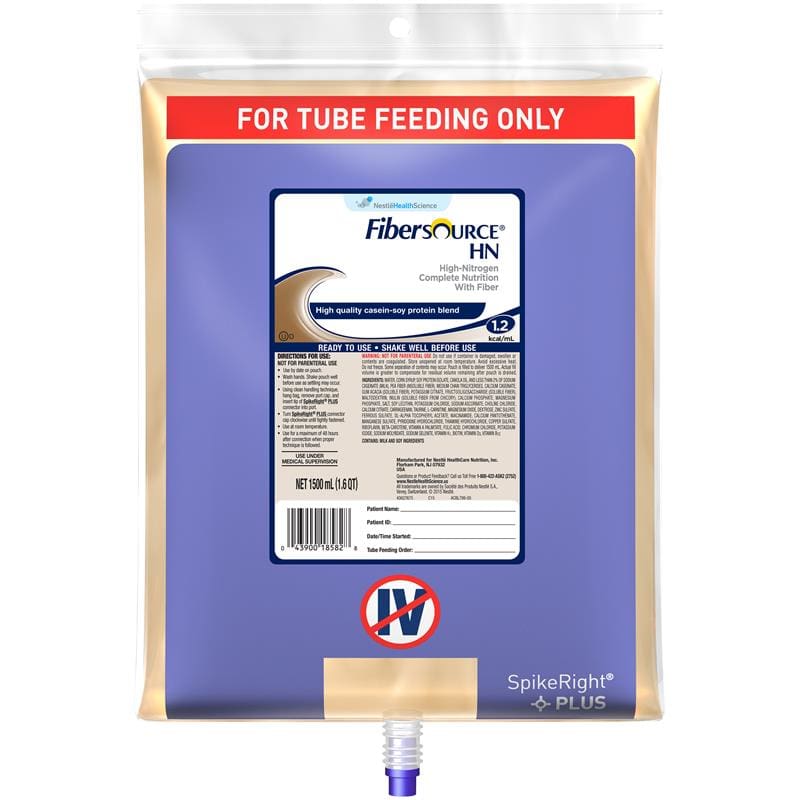 Nestle Fibersource Hn Spikeright + 1500Ml Case of 4 - Nutrition >> Nutritionals - Nestle