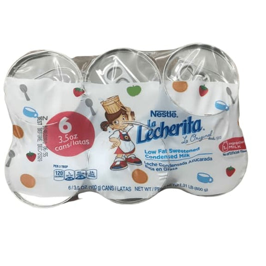 Nestle La Lecherita Lowfat Sweetened Condensed Milk, 6 x 3.5 oz - ShelHealth.Com