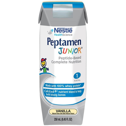 Nestle Peptamen Jr. Vanilla 8 Oz Case of 24 - Nutrition >> Nutritionals - Nestle