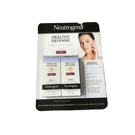 Neutrogena Healthy Defense Daily Moisturizer with Broad Spectrum SPF 50 Sunscreen, 2 pk./1.7 fl. oz - ShelHealth.Com